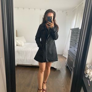 Forever 21 light jacket, Medium, black A-line coat